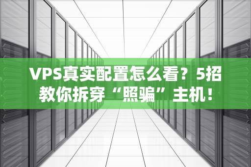 VPS真实配置怎么看？5招教你拆穿“照骗”主机！
