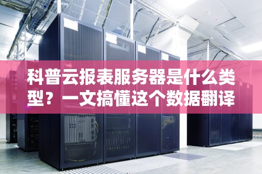 科普云报表服务器是什么类型？一文搞懂这个数据翻译官！