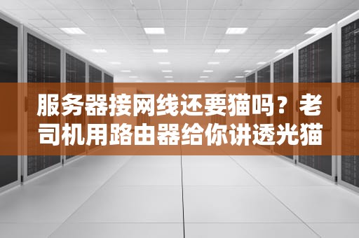 服务器接网线还要猫吗？老司机用路由器给你讲透光猫那些事！