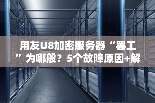 用友U8加密服务器“罢工”为哪般？5个故障原因+解决方案大揭秘！