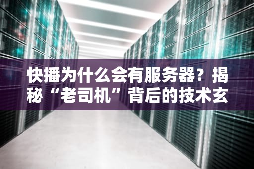 快播为什么会有服务器？揭秘“老司机”背后的技术玄机！
