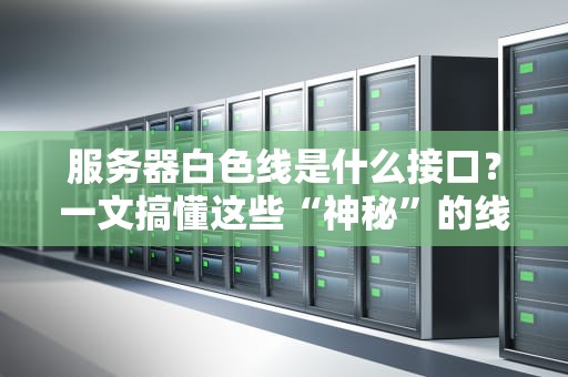 服务器白色线是什么接口？一文搞懂这些“神秘”的线缆真相！