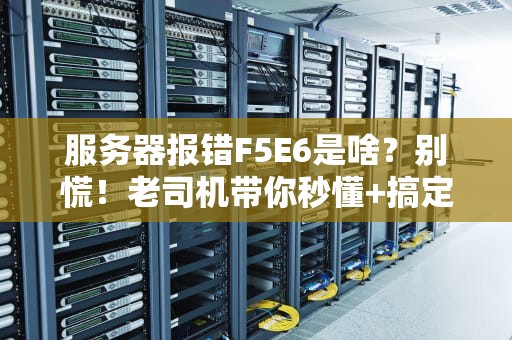 服务器报错F5E6是啥？别慌！老司机带你秒懂+搞定！
