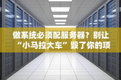 做系统必须配服务器？别让“小马拉大车”毁了你的项目！