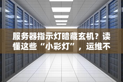 服务器指示灯暗藏玄机？读懂这些“小彩灯”，运维不再抓瞎！