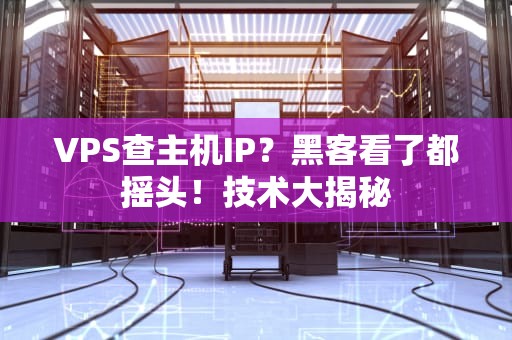 VPS查主机IP？黑客看了都摇头！技术大揭秘