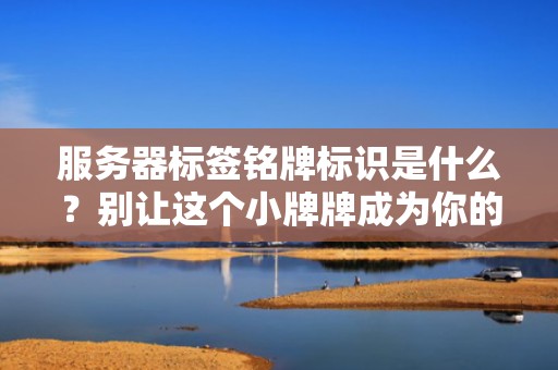 服务器标签铭牌标识是什么？别让这个小牌牌成为你的知识盲区！