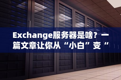 Exchange服务器是啥？一篇文章让你从“小白”变“大神”！