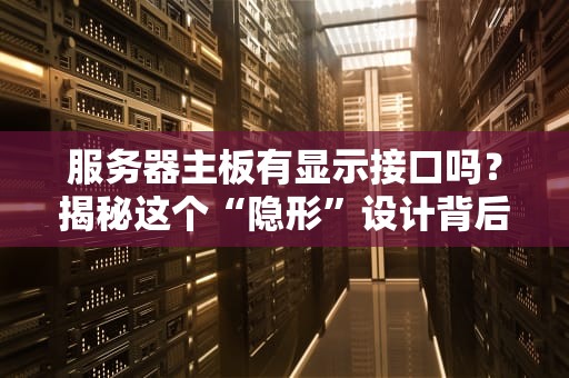 服务器主板有显示接口吗？揭秘这个“隐形”设计背后的玄机！