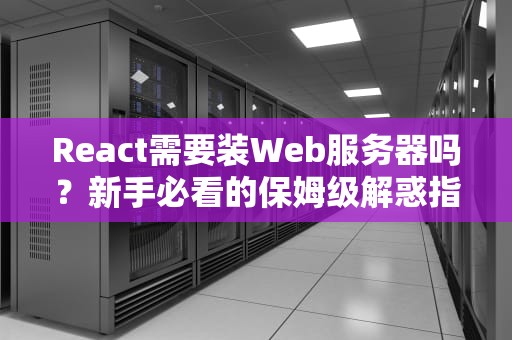 React需要装Web服务器吗？新手必看的保姆级解惑指南！