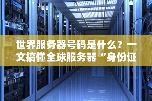 世界服务器号码是什么？一文搞懂全球服务器“身份证”的奥秘！