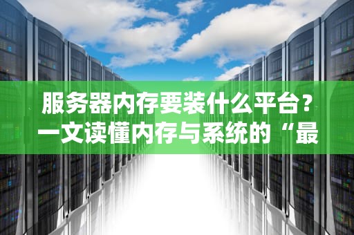 服务器内存要装什么平台？一文读懂内存与系统的“最佳CP”