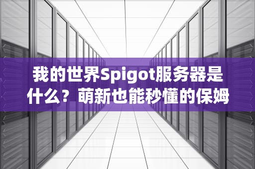 我的世界Spigot服务器是什么？萌新也能秒懂的保姆级科普指南！