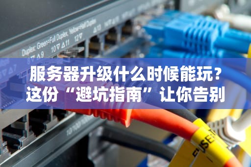 服务器升级什么时候能玩？这份“避坑指南”让你告别干等！