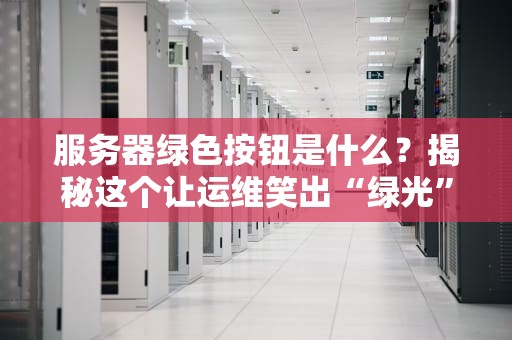 服务器绿色按钮是什么？揭秘这个让运维笑出“绿光”的神奇开关！