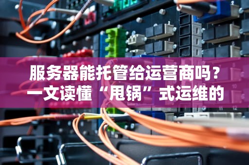 服务器能托管给运营商吗？一文读懂“甩锅”式运维的快乐与风险