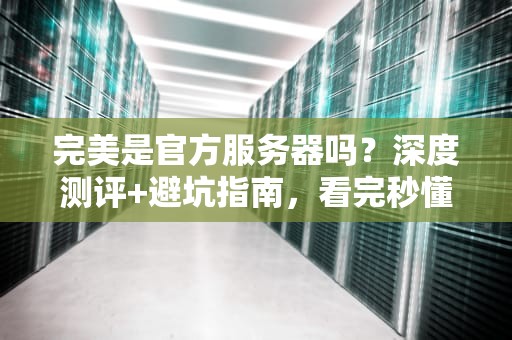 完美是官方服务器吗？深度测评+避坑指南，看完秒懂！