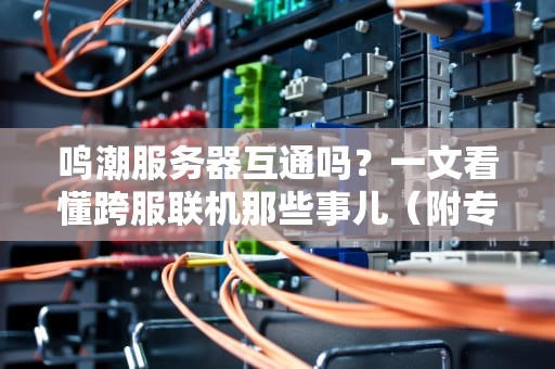 鸣潮服务器互通吗？一文看懂跨服联机那些事儿（附专业测评）