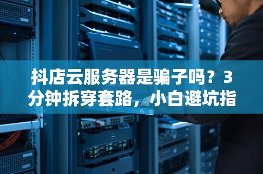 抖店云服务器是骗子吗？3分钟拆穿套路，小白避坑指南！