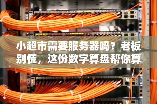 小超市需要服务器吗？老板别慌，这份数字算盘帮你算清账！