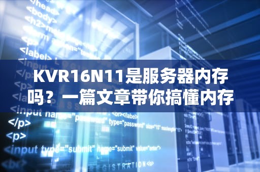KVR16N11是服务器内存吗？一篇文章带你搞懂内存条那些事儿！