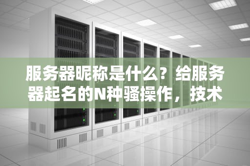 服务器昵称是什么？给服务器起名的N种骚操作，技术宅的浪漫你懂吗？