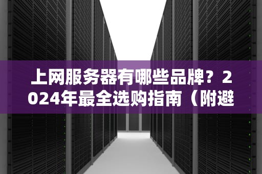 上网服务器有哪些品牌？2024年最全选购指南（附避坑彩蛋）