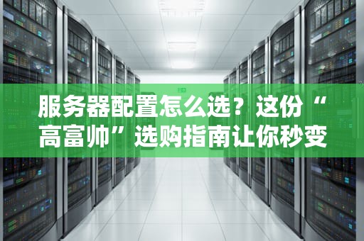 服务器配置怎么选？这份“高富帅”选购指南让你秒变老司机！