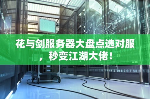 花与剑服务器大盘点选对服，秒变江湖大佬！