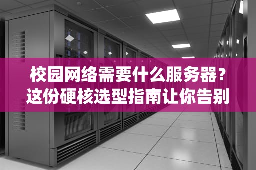 校园网络需要什么服务器？这份硬核选型指南让你告别卡顿！(附真实案例解析)