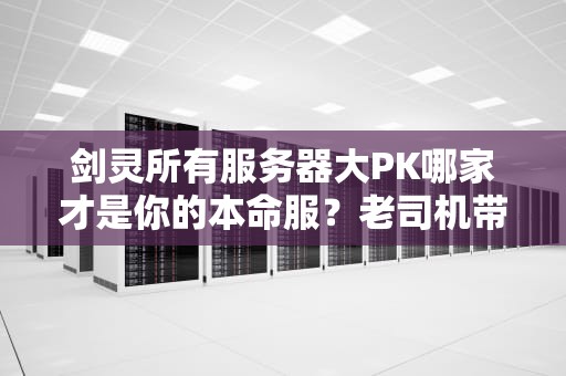 剑灵所有服务器大PK哪家才是你的本命服？老司机带你避坑选服！