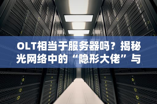 OLT相当于服务器吗？揭秘光网络中的“隐形大佬”与服务器的爱恨情仇