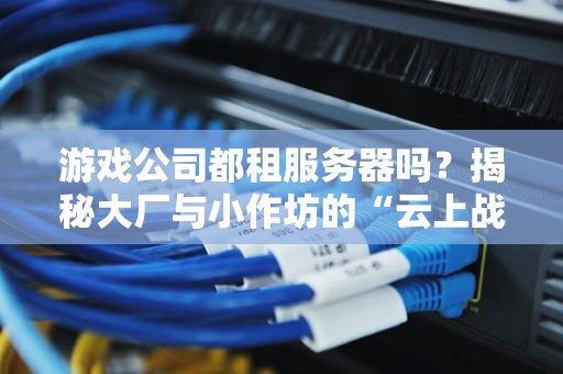 游戏公司都租服务器吗？揭秘大厂与小作坊的“云上战争”