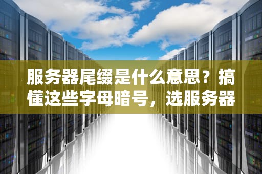 服务器尾缀是什么意思？搞懂这些字母暗号，选服务器不再头大！