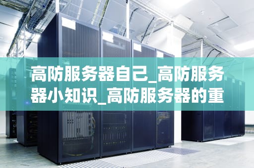 高防服务器自己_高防服务器小知识_高防服务器的重要性及其应用
