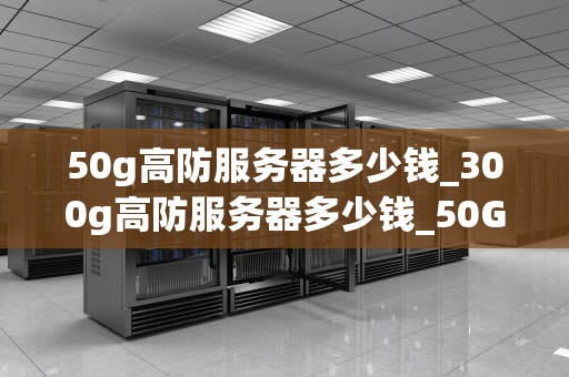 50g高防服务器多少钱_300g高防服务器多少钱_50G高防服务器的价格及其影响因素