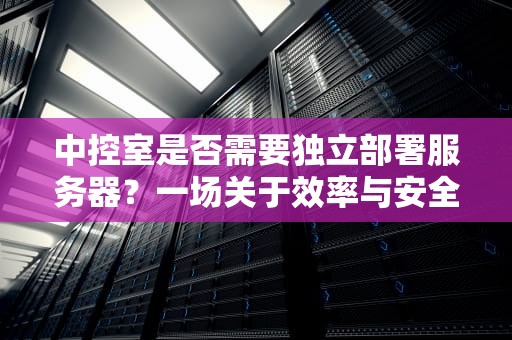 中控室是否需要独立部署服务器？一场关于效率与安全的深度博弈，中控室有必要安服务器吗知乎