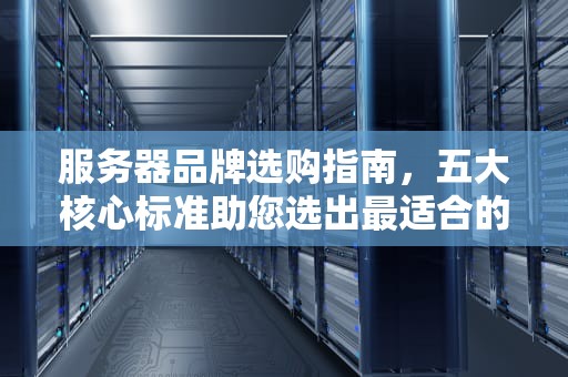 服务器品牌选购指南，五大核心标准助您选出最适合的型号，怎么看服务器什么牌子好用