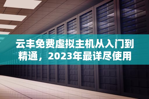 云丰免费虚拟主机从入门到精通，2023年最详尽使用指南，云丰免费虚拟主机怎么用的