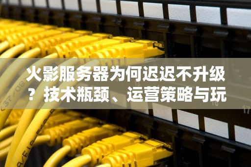 火影服务器为何迟迟不升级？技术瓶颈、运营策略与玩家诉求的深层博弈，火影服务器为什么不升级了