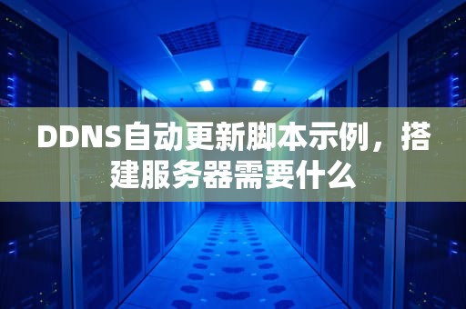 DDNS自动更新脚本示例，搭建服务器需要什么