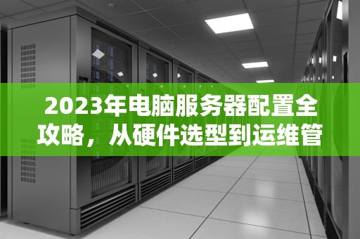 2023年电脑服务器配置全攻略，从硬件选型到运维管理，电脑用什么配置做服务器好