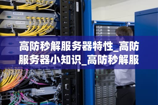 高防秒解服务器特性_高防服务器小知识_高防秒解服务器的特性及其重要性