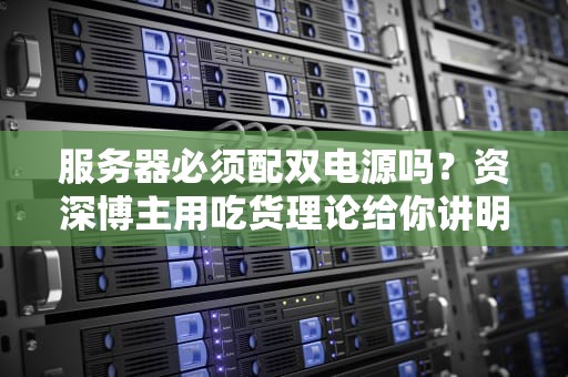 服务器必须配双电源吗？资深博主用吃货理论给你讲明白！