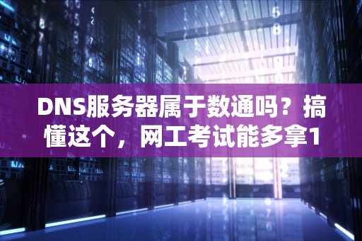 DNS服务器属于数通吗？搞懂这个，网工考试能多拿10分！