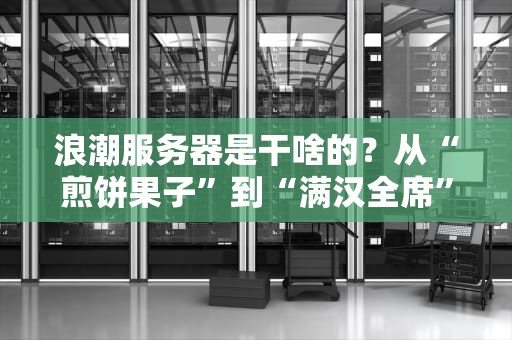 浪潮服务器是干啥的？从“煎饼果子”到“满汉全席”的硬核科普！