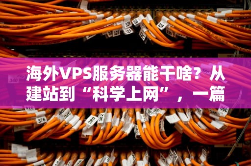 海外VPS服务器能干啥？从建站到“科学上网”，一篇让你笑出腹肌的硬核科普！