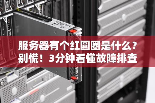 服务器有个红圆圈是什么？别慌！3分钟看懂故障排查指南