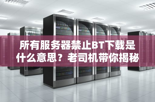 所有服务器禁止BT下载是什么意思？老司机带你揭秘背后的技术玄机！