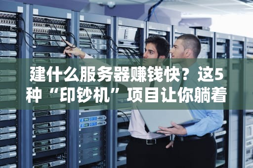 建什么服务器赚钱快？这5种“印钞机”项目让你躺着数钱！